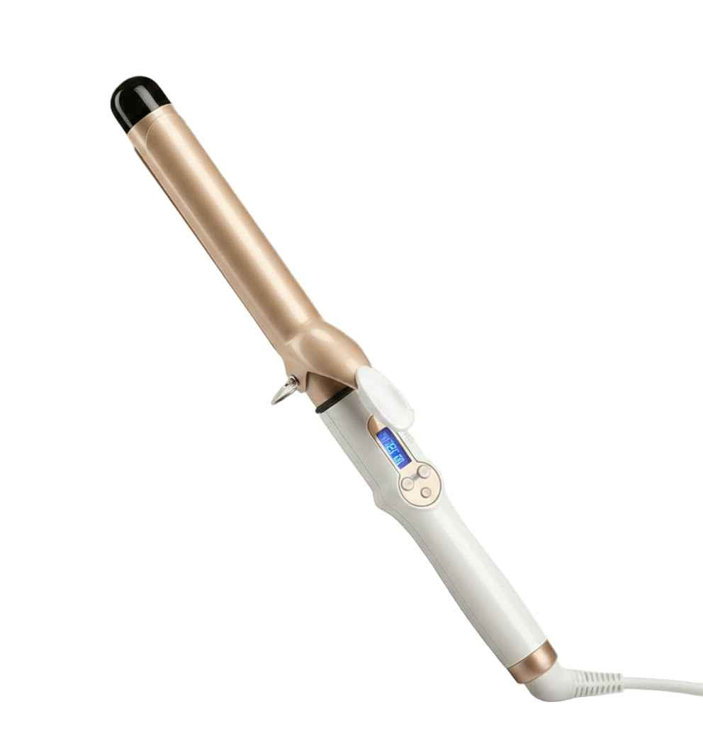 Long barrel LCD Curling Iron