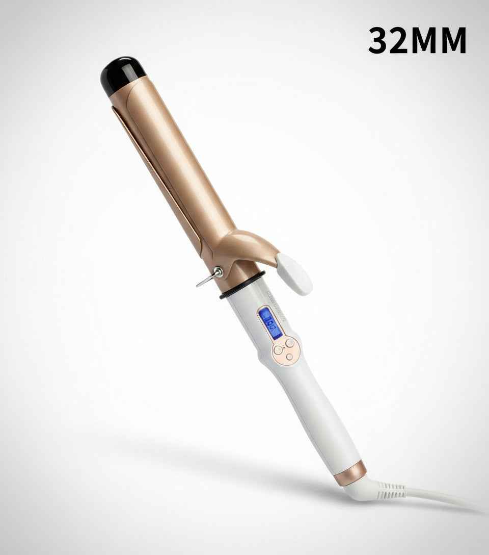 Long barrel LCD Curling Iron